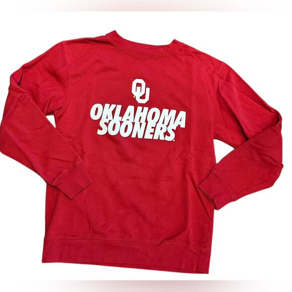 OU University of Oklahoma Adult Medium Long Sleeve Sweatshirt Russell Athletic - Picture 1 of 5
